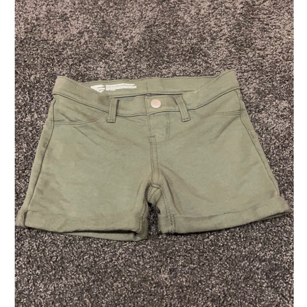 Kids Army Green Shorts